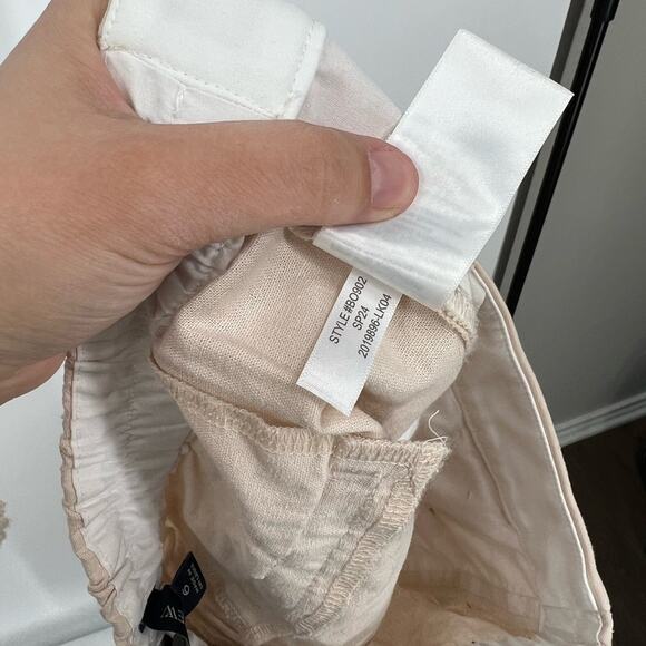 J. Crew Factory Linen-Cotton Blend Elastic-Back Sailor Pants High Rise - Picture 7 of 7